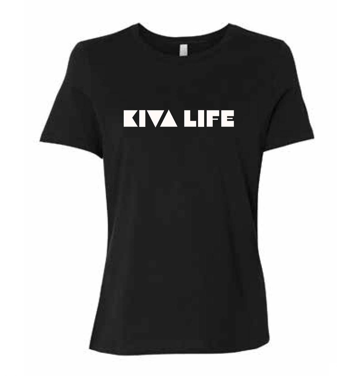 Black Kiva Life Bloc Party Front Tshirt