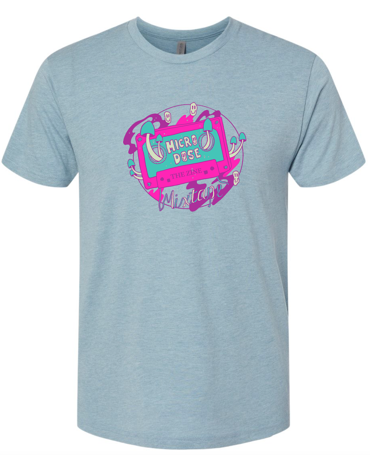Microdose The Zine Light blue tshirt