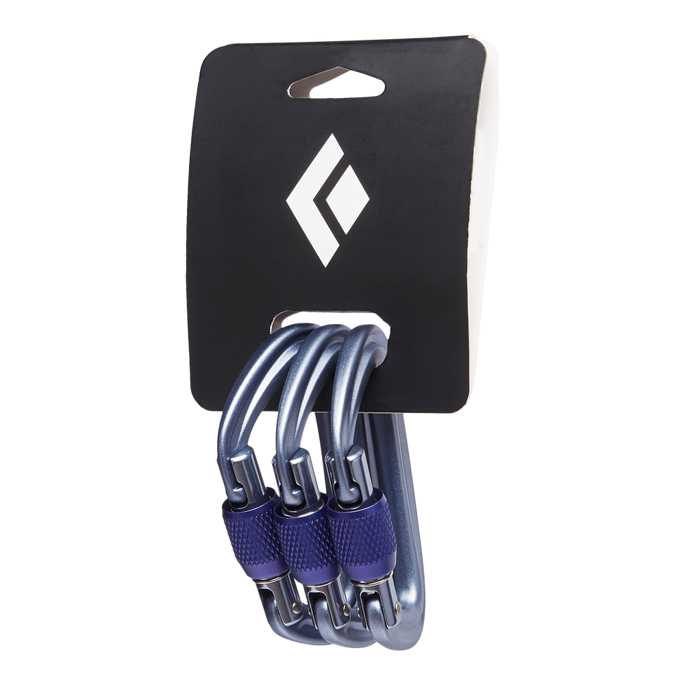 Black Diamond LiteForge Screwgate Carabiner 3-Pack
