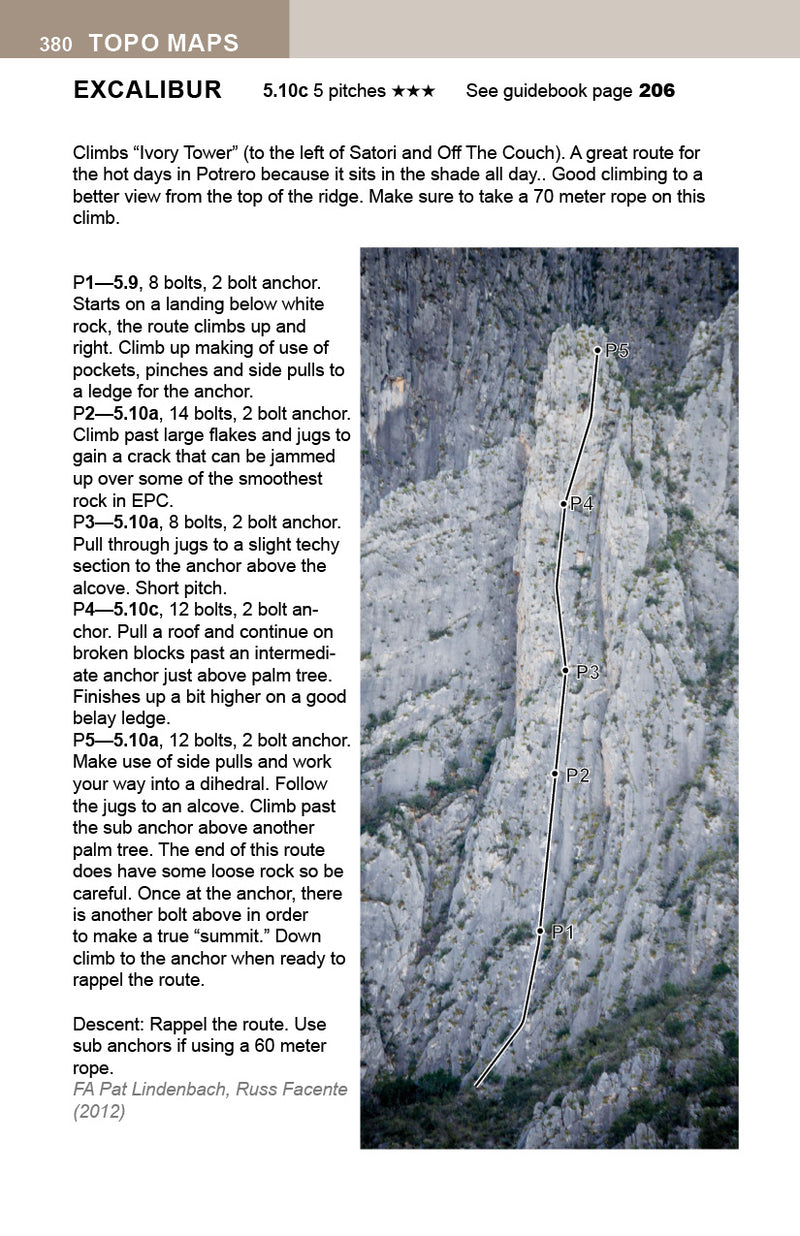 EPC Climbing A Climber's Guide to El Potrero Chico 4th Edition by Frank Madden