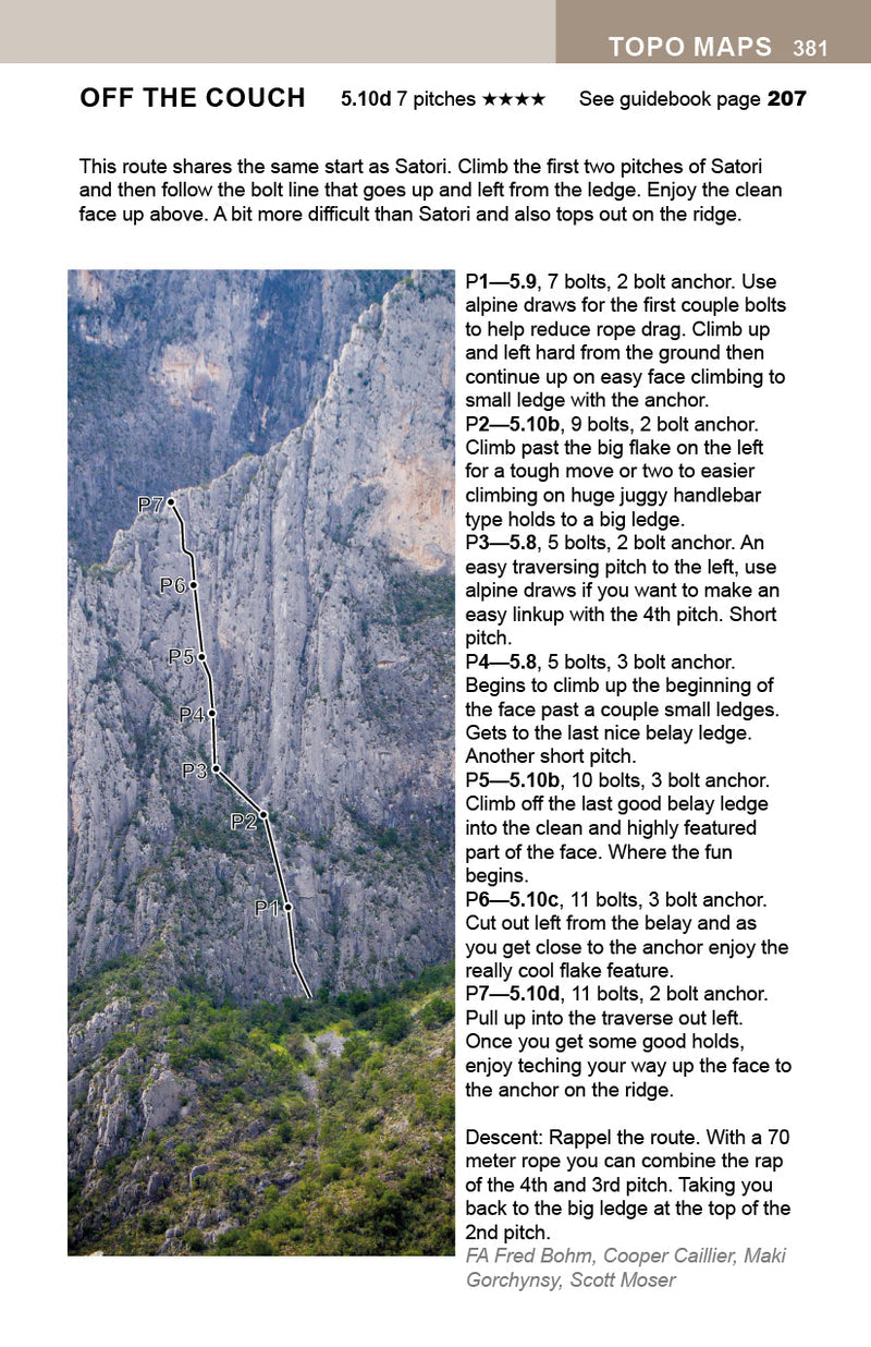EPC Climbing A Climber's Guide to El Potrero Chico 4th Edition by Frank Madden