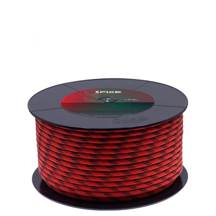Spool of red and black 6mm cord